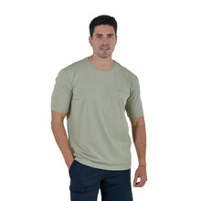 Load image into Gallery viewer, Playera Hombre Porto Blanco Loose Fit Verde Claro con Estampado (TG-25)
