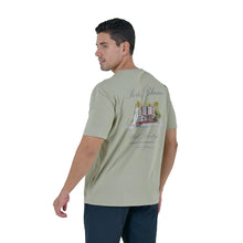 Load image into Gallery viewer, Playera Hombre Porto Blanco Loose Fit Verde Claro con Estampado (TG-25)

