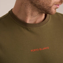 Load image into Gallery viewer, T-Shirt Oversize Porto Blanco de color Verde Militar | TLF-09
