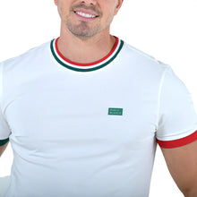 Load image into Gallery viewer, Playera Rib Hombre Blanca México Colección Mundialista (TRM-26)
