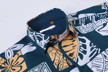 Load image into Gallery viewer, Floral Printed Short Sleeve Shirt | SC520-14 Navy
