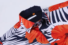 Load image into Gallery viewer, Floral Printed Short Sleeve Shirt / Navy
