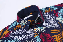 Load image into Gallery viewer, Floral Printed Short Sleeve Shirt / Purple
