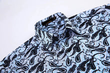 Load image into Gallery viewer, Flocking Stretch Fabric Long Sleeve Shirt - White
