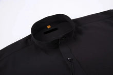 Load image into Gallery viewer, Mandarin Collar Solid Shirt / Black
