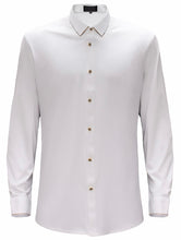 Load image into Gallery viewer, White Luxury Long Sleeve Shirt B322
