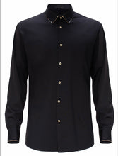 Load image into Gallery viewer, Black Luxury Long Sleeve Shirt B322
