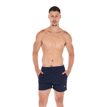 Load image into Gallery viewer, Porto Blanco Navy Men&#39;s Quick Dry Swim Trunks | Basic-14
