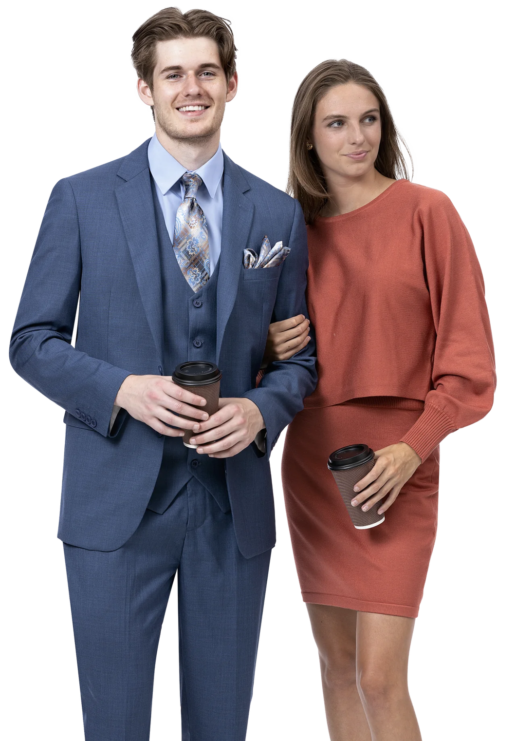Mid Night Blue Slim Fit Suit | M18022 - Mid Night