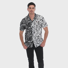 Load and play video in Gallery viewer, Camisa Porto Blanco Casual Resort Estampada Manga Corta | MCE-2197
