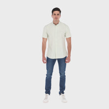 Load and play video in Gallery viewer, Men&#39;s Special Edition Short Sleeve Button Down Shirt Green MC-2016
