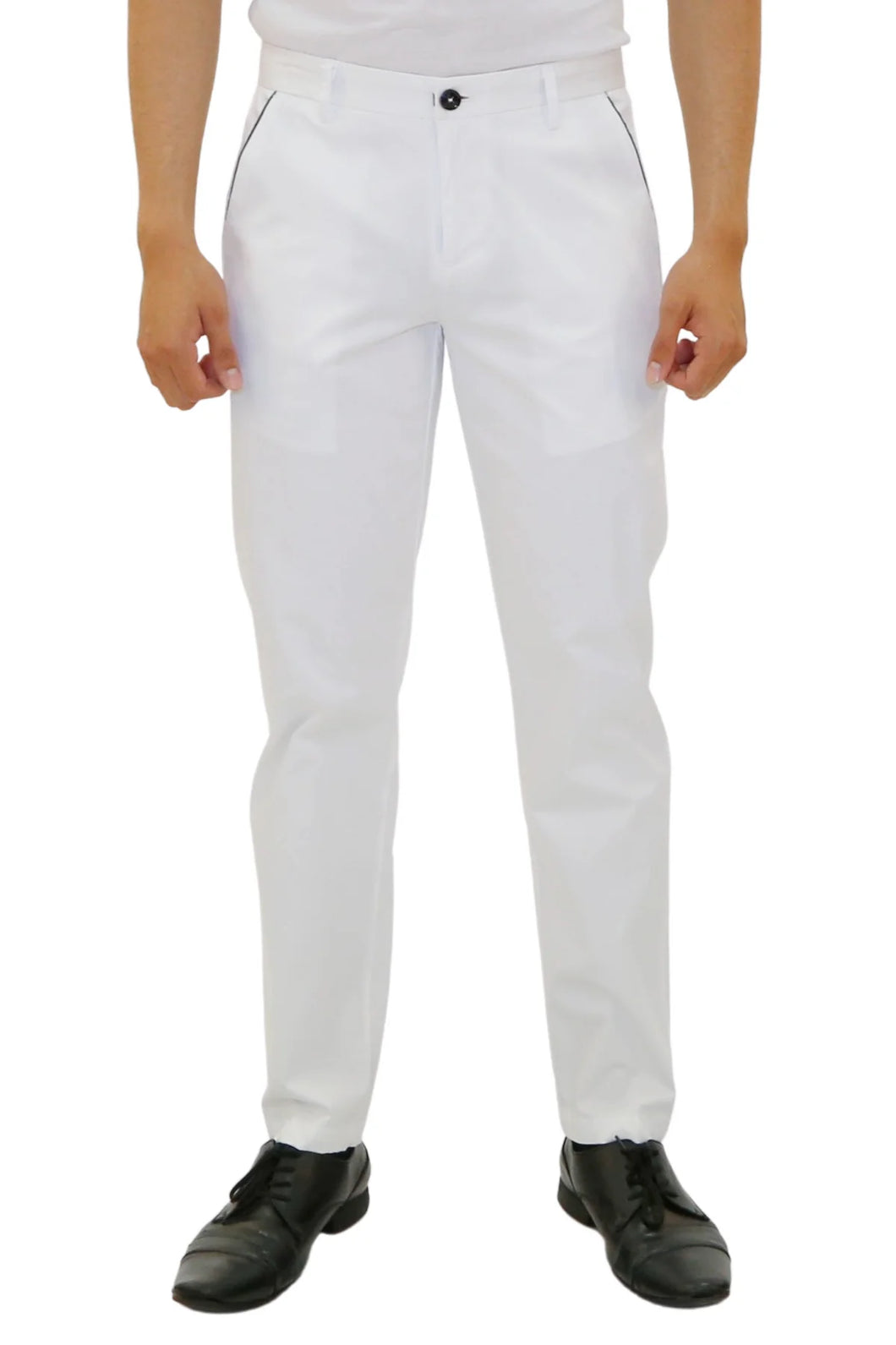 183122 - White Men's Essentials Dress Pants