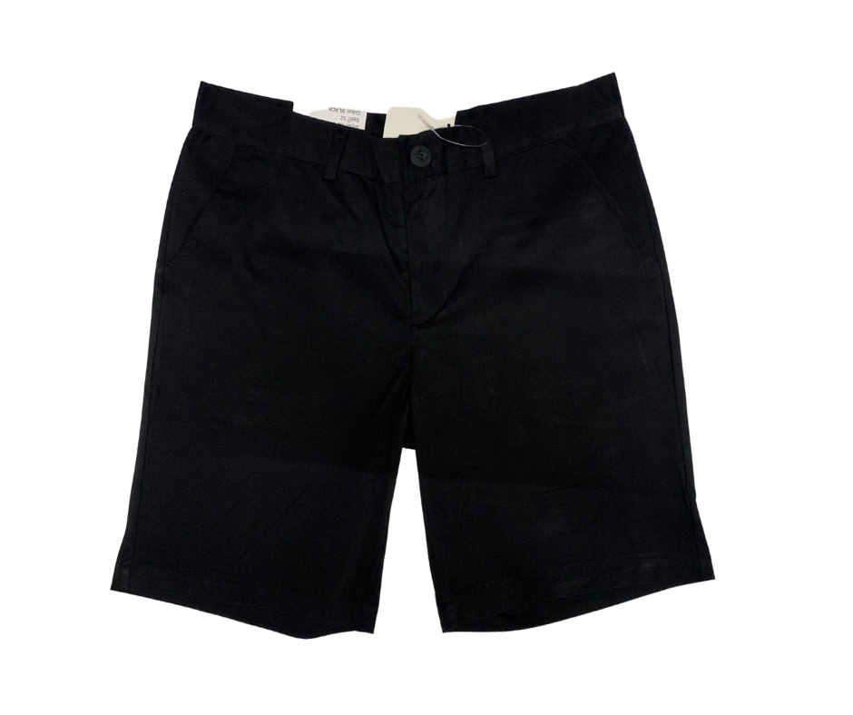 SS-01 Black Bermudas Slim Fit Short