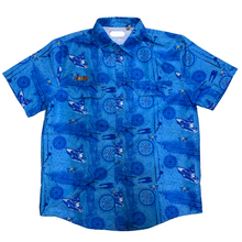Load image into Gallery viewer, DD-15 Blue Regular Fit Fish Shirt
