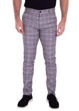 Load image into Gallery viewer, 213104 Grey Yellow Accent Plaid Dress Pants
