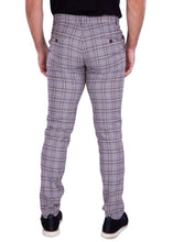 Load image into Gallery viewer, 213104 Grey Yellow Accent Plaid Dress Pants
