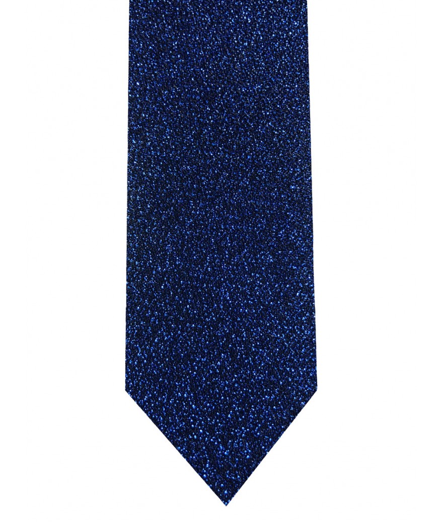 Royal Blue Glitter Ties & Hankies | 2200-I