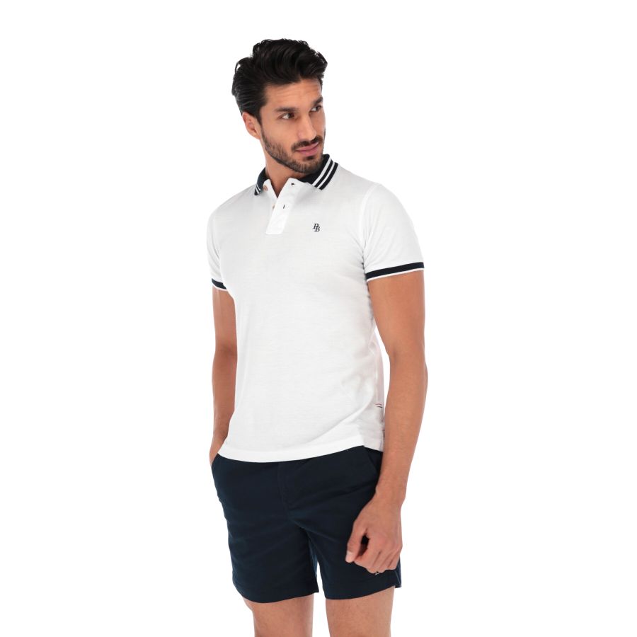 Polo Porto Blanco Básica Caballero Blanco |  PBASIC-04