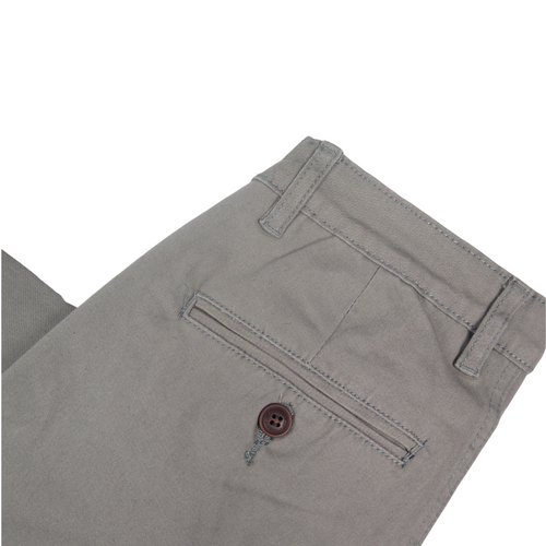 KB006PSK Grey Stretch Chino Pant - Angelo's Men Boutique