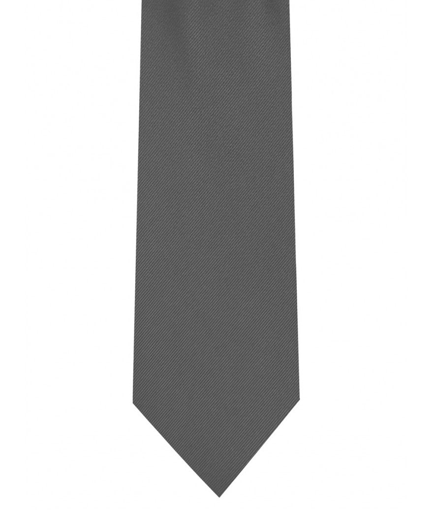 Dark Grey Solid Tie & Hankie 2.75in | 3000-L