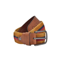 Load image into Gallery viewer, Stripped Tan Belt - Angelo&#39;s Men Boutique
