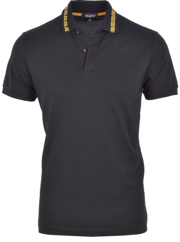 P-5004 Black Polo Modern Fit - Angelo's Men Boutique