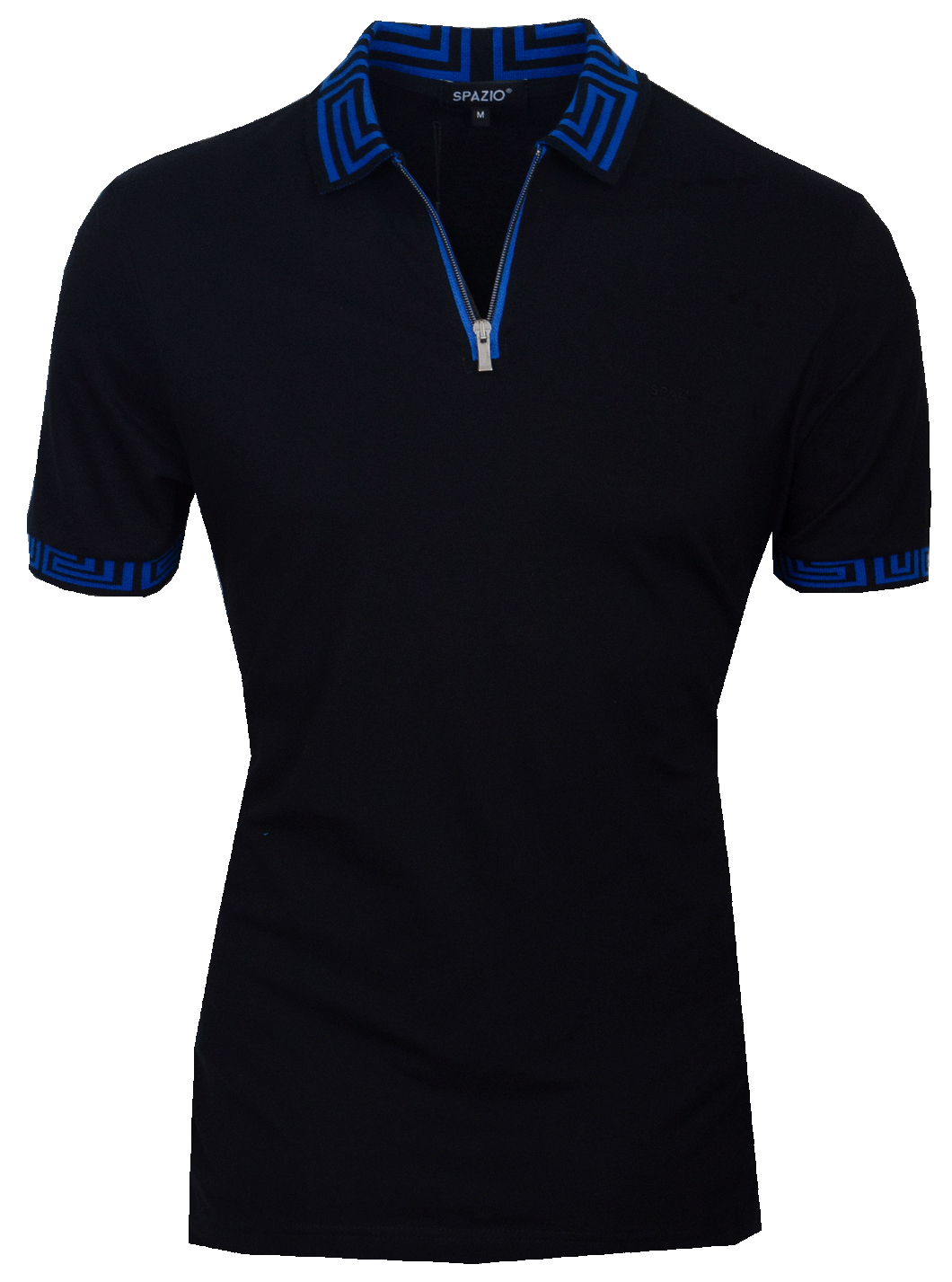 PT-5054 Black Polo Modern Fit - Angelo's Men Boutique