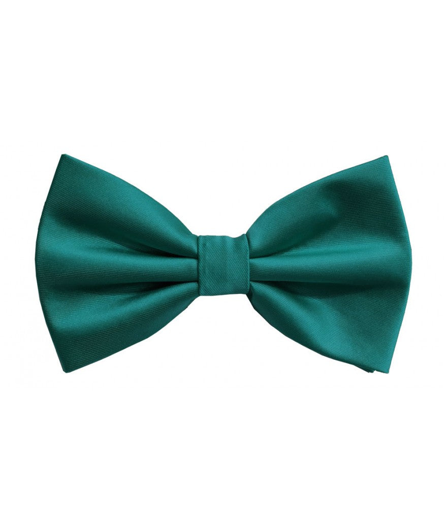Teal Solid Pre-Tied Bow Ties & Hankies | BT100-BB