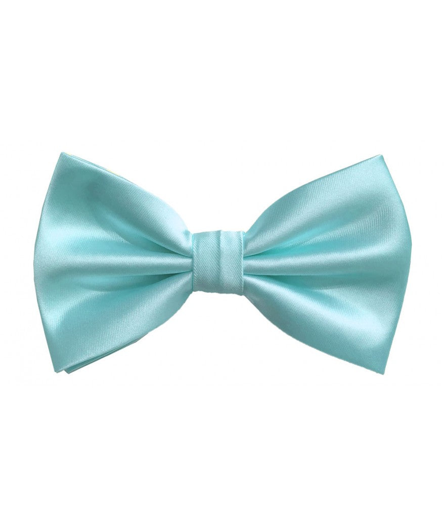 Tiffany Blue Solid Pre-Tied Bow Ties & Hankies | BT100-CCC