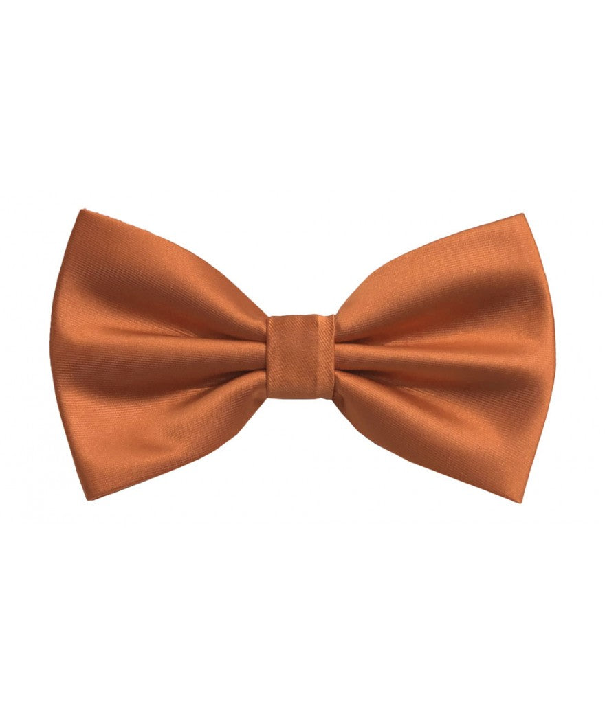 Salmon Orange Solid Pre-Tied Bow Ties & Hankies | BT100-GG