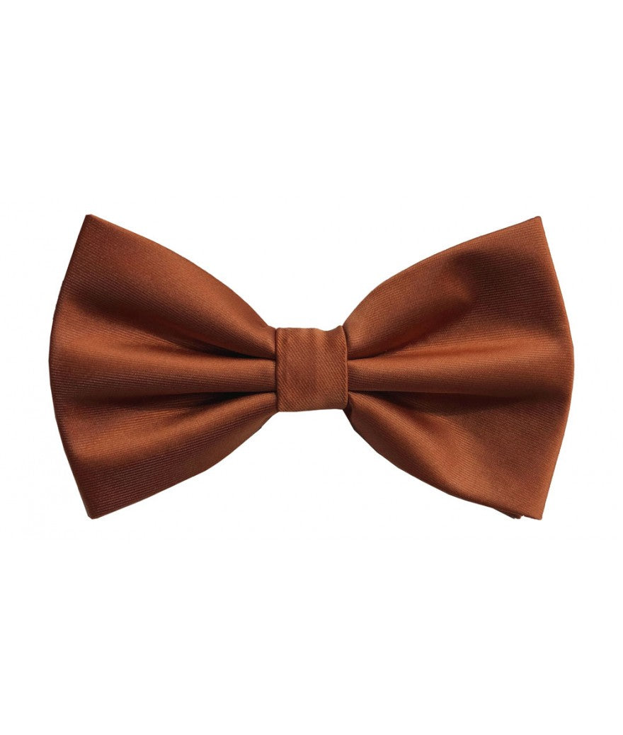 Cinnamon Solid Pre-Tied Bow Ties & Hankies | BT100-YY