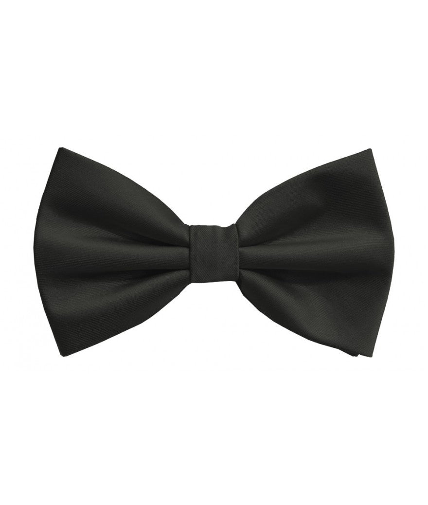 Charcoal Solid Pre-Tied Bow Ties & Hankies | BT100-NN