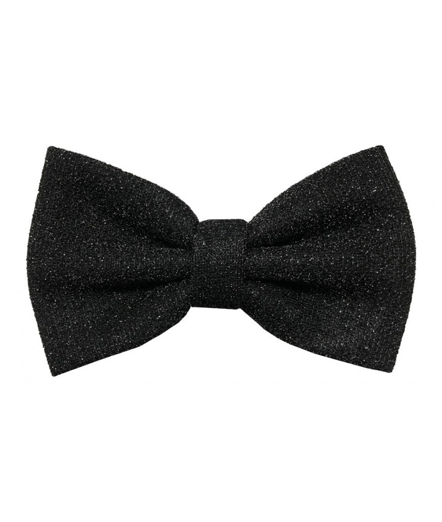 Black Glitter Bow Ties & Hankies | BT2200-B