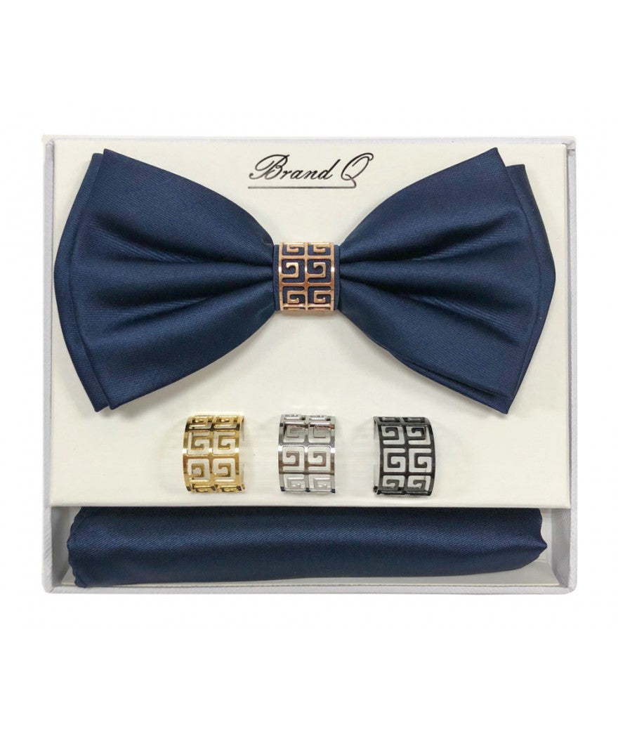 BTR100-G Navy Bow Tie