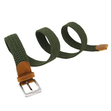 Load image into Gallery viewer, CNT-35 Men&#39;s Solid Elastane Belt Green
