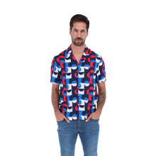 Load image into Gallery viewer, Camisa Fluida Estampado Geométrico Hombre | Porto Blanco CR-1936
