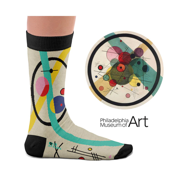Wassily Kandinsky, Circles in a Circle Socks