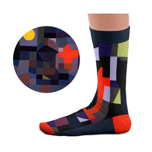 Load image into Gallery viewer, Paul Klee, Fire at Full Moon Socks
