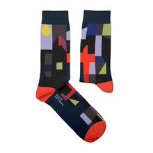 Load image into Gallery viewer, Paul Klee, Fire at Full Moon Socks
