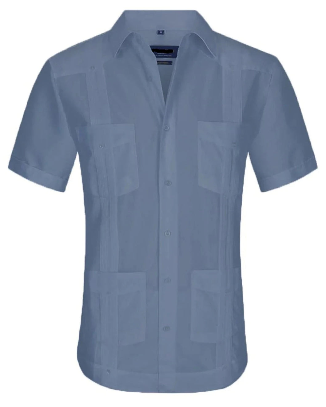 Blue Guayabera Cuban Short Sleeve Shirt / GS565-2
