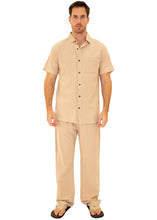 Load image into Gallery viewer, GZ1007 - Beige &#39;Ibiza&#39; Button Down Shirt
