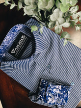 Load image into Gallery viewer, SC3107-8-Navy Extra Slim Fit Shirt - Angelo&#39;s Men Boutique
