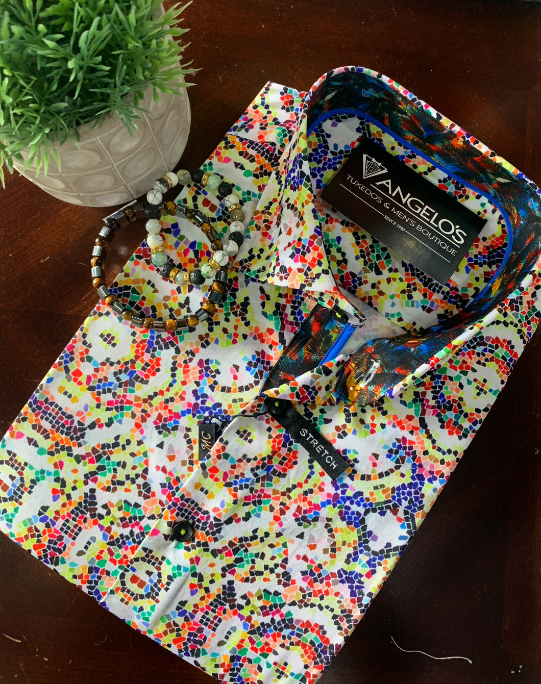 MC-15 Short Sleeve Slim fit Shirt - Angelo's Men Boutique