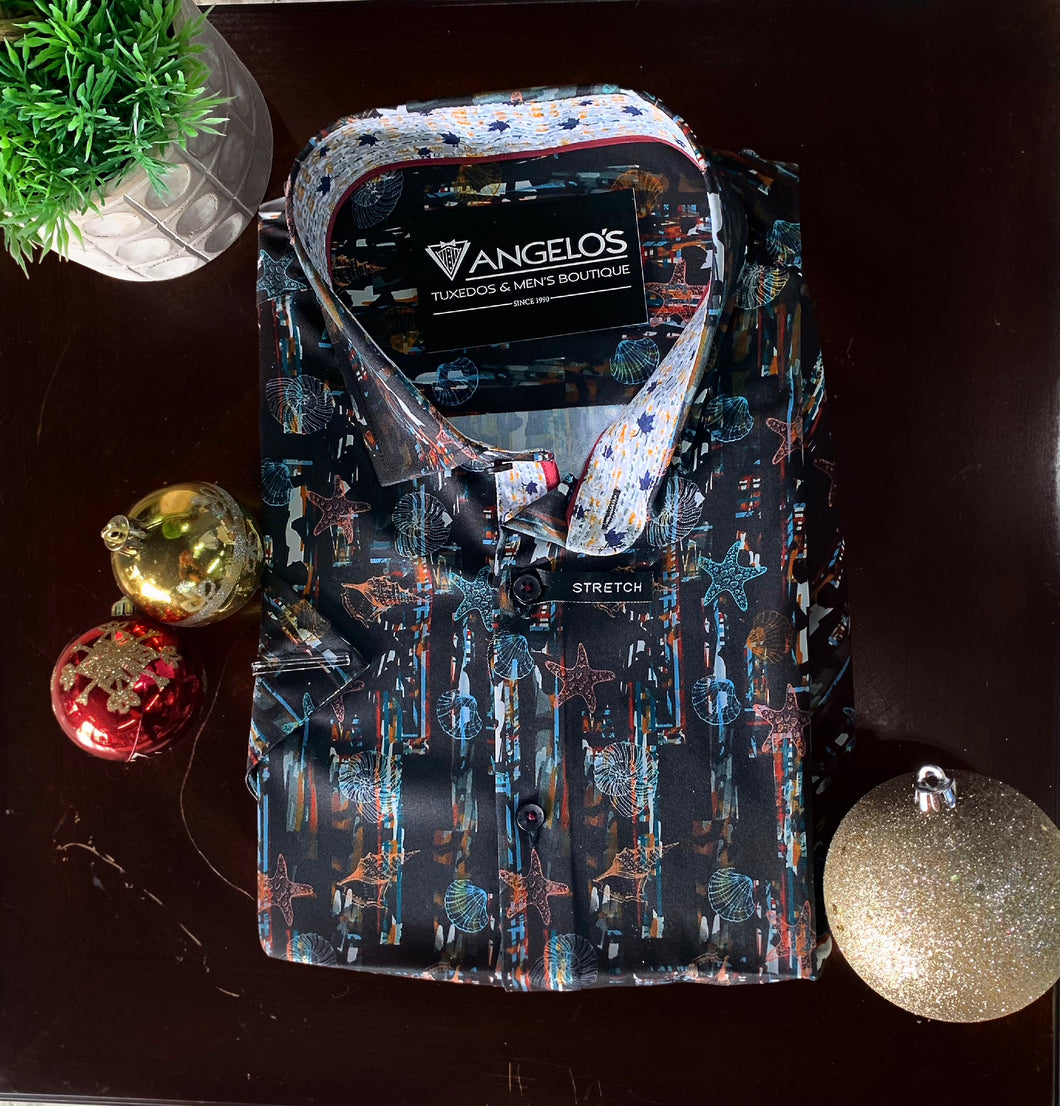 MC-05 Short Sleeve Slim fit Shirt - Angelo's Men Boutique