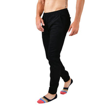 Load image into Gallery viewer, Men&#39;s Solid Premium Jogger Pants Black | Porto Blanco | JGR-05
