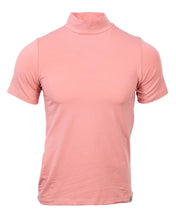 Load image into Gallery viewer, LCS905 Dusty Rose Cotton Spandex Luxury Mock Tee
