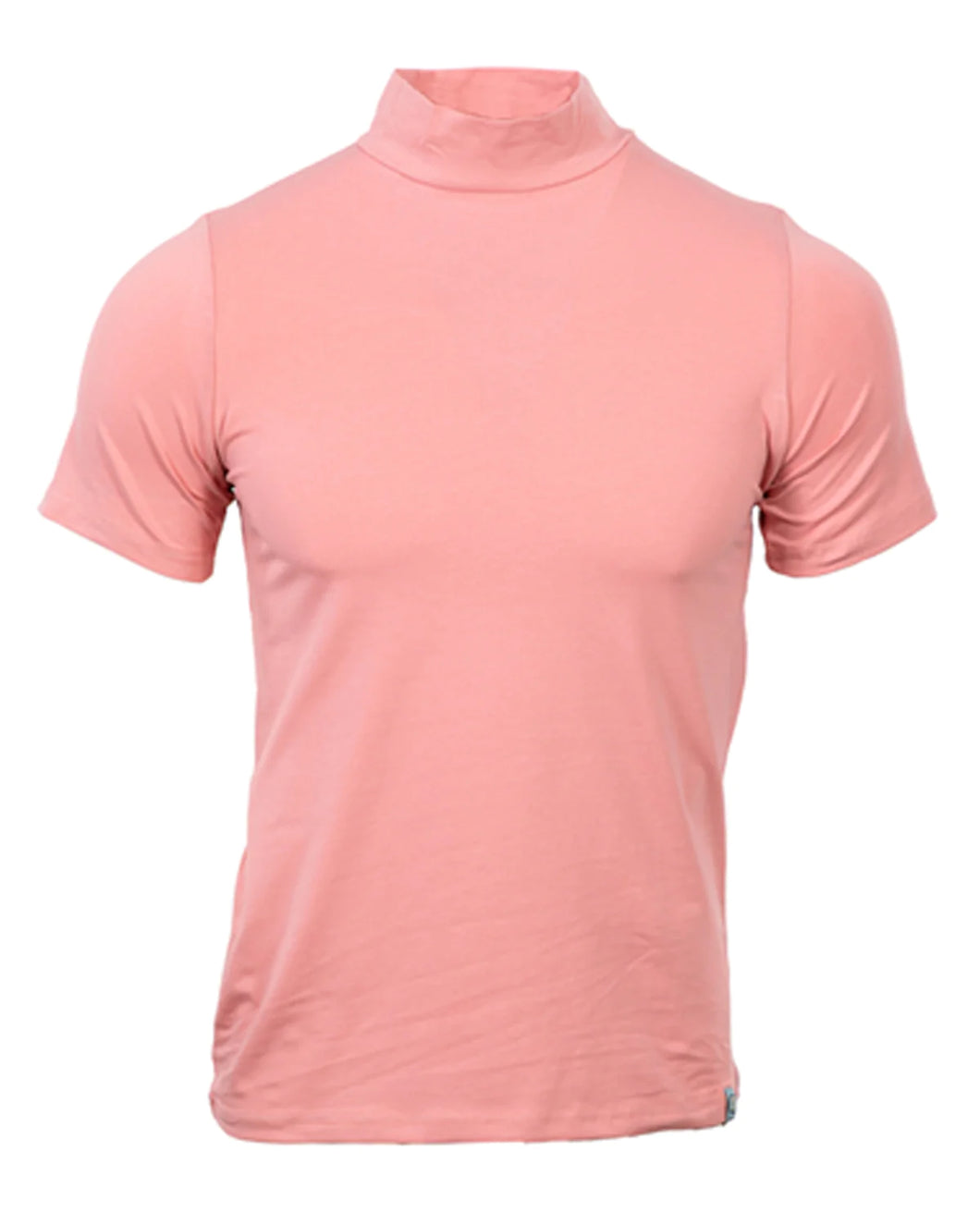LCS905 Dusty Rose Cotton Spandex Luxury Mock Tee