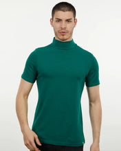 Load image into Gallery viewer, LCS905 Green Cotton Spandex Luxury Mock Tee
