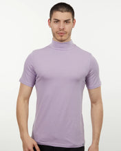 Load image into Gallery viewer, LCS905 Lilac Cotton Spandex Luxury Mock Tee
