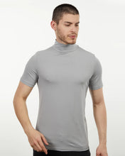 Load image into Gallery viewer, LCS905 Silver Cotton Spandex Luxury Mock Tee
